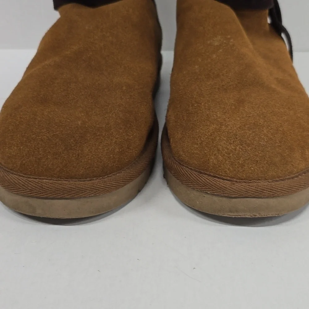 UGG KOOLABURRA Rozalia Chestnut Brown Suede Tall Boots Womens Size 9